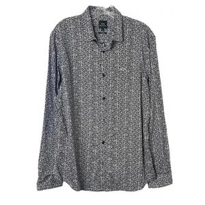 AX Armani Exchange Men’s Poplin Stretch Cotton Long Sleeve Button Down Shirt